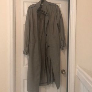H&M Black/houndstooth trench coat